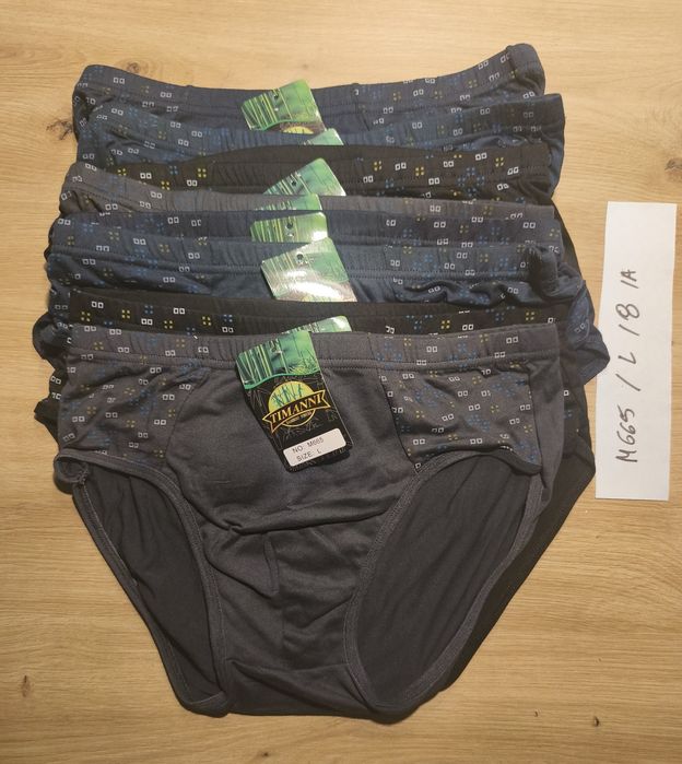Slipy męskie bambusowe NOWE rozmiar L x 8 szt