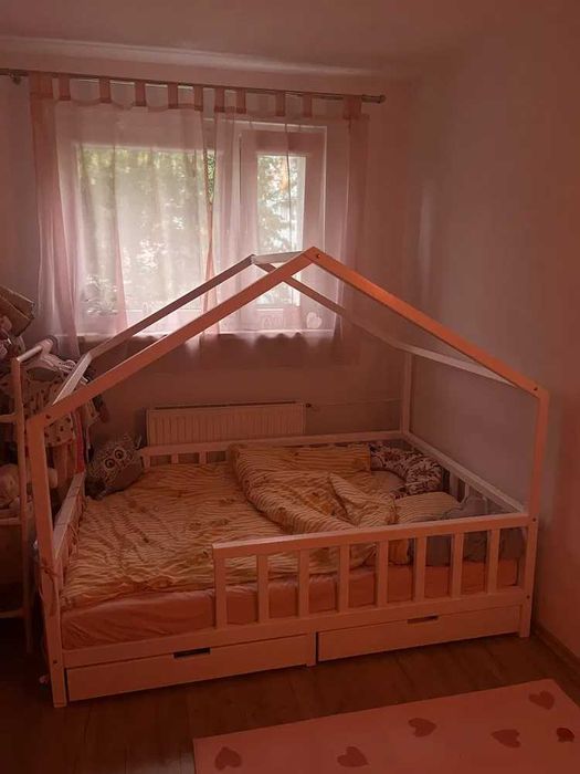 łóżko tipi  drewniane