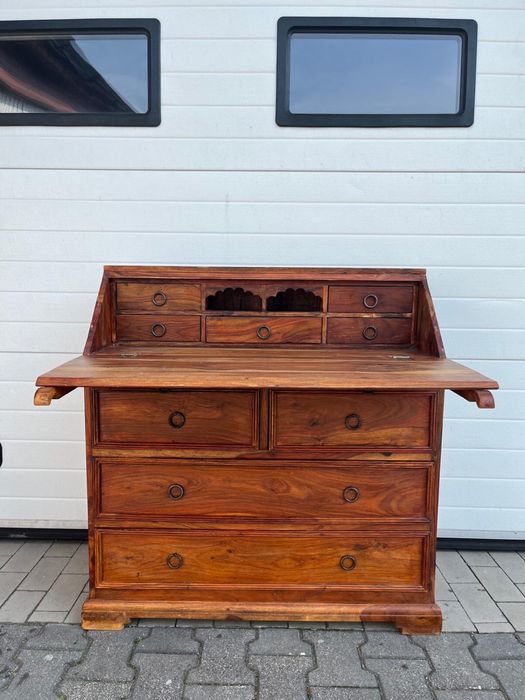 Skeretarzyk/biurko z palisanda indyskiego - meble kolonialne