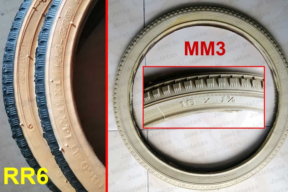 Pneus raros e câmaras de ar de bicicleta