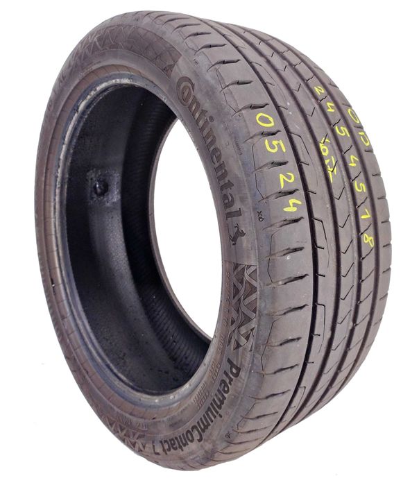 1x 245/45 R18 Continental PC7 opona letnia 6,7 mm / montaż kurier