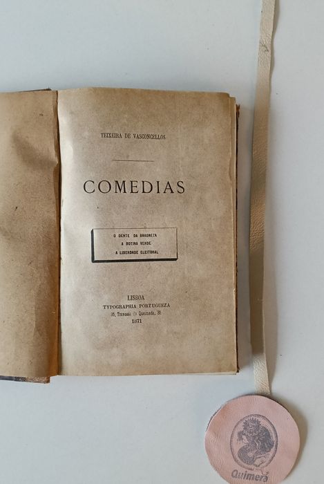 Comedias, Teixeira de Vasconcellos