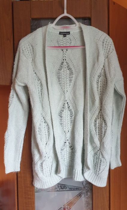 Kardigan damski w kolorze miętowym