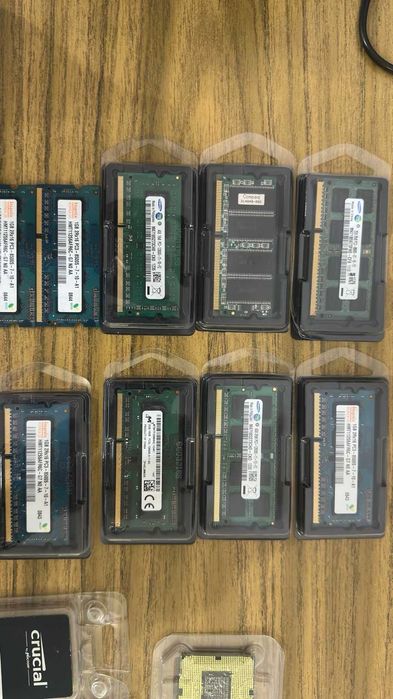 Lote de Memórias RAM (DDR2/DDR3/DDR4) + Processadores Intel e AMD