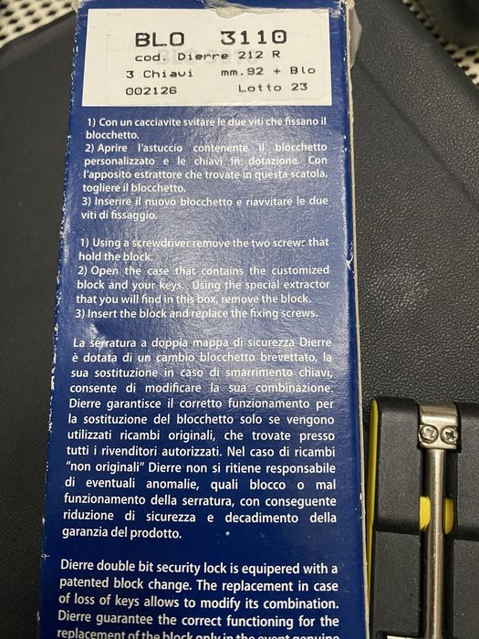 Canhao fe porta DIERRE