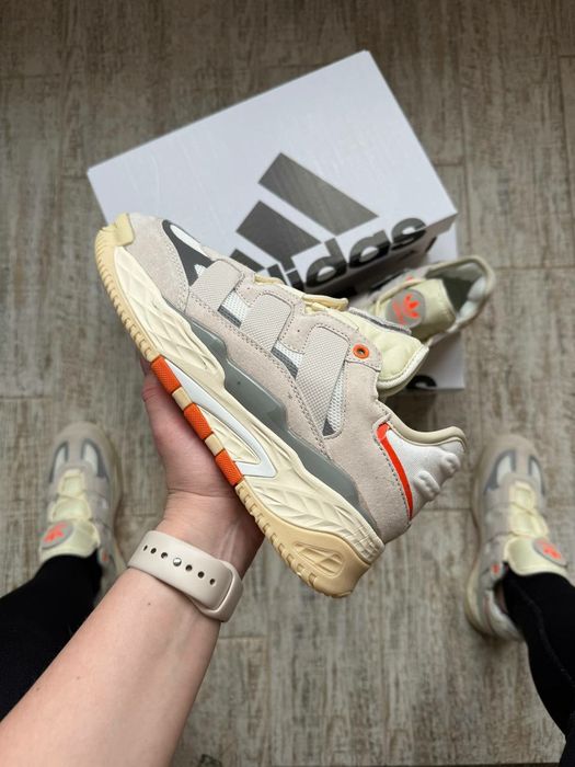 Кросівки Жіночі Adidas Niteball HD Beige & White Orange / Женские Кроссовки Adidas / Adidas