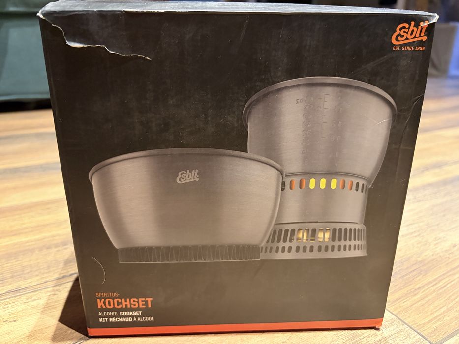 Zestaw naczyń turystycznych Esbit Alcohol Cookset 2,35L z dwoma radiatorami