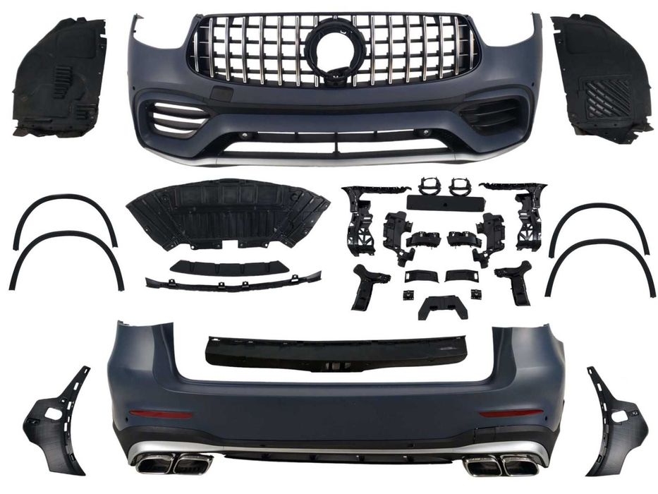 Обвес Mercedes GLC X253 AMG63 стиль LIFT Мерседес 2019-2022г рестайл