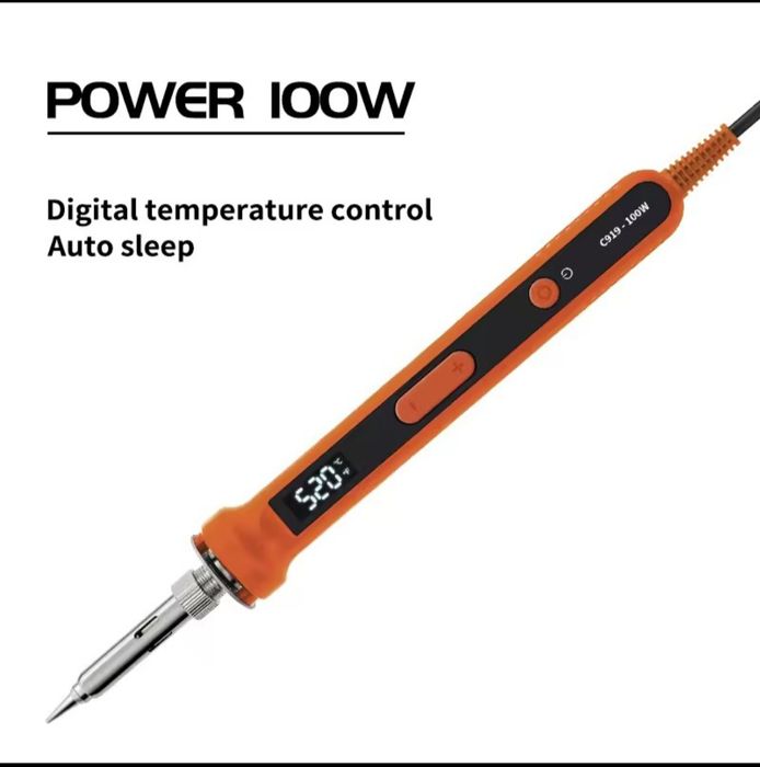 Електричний паяльник 100 вт з цифровою індикацією