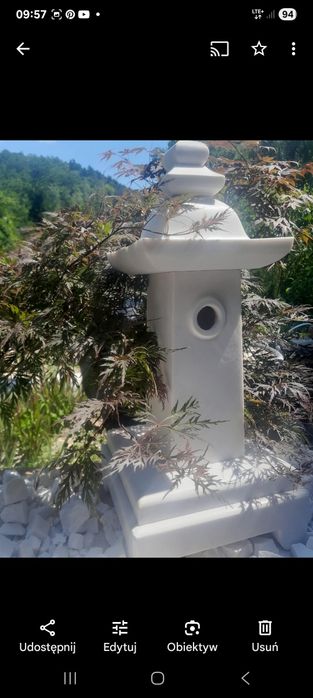 Lampa japonska.  Pogoda kamienna.