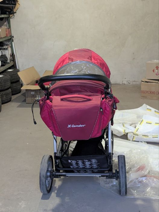 Дитяча коляска 2 в 1 X-lander X-pulse (Berry Red) - Гарний стан