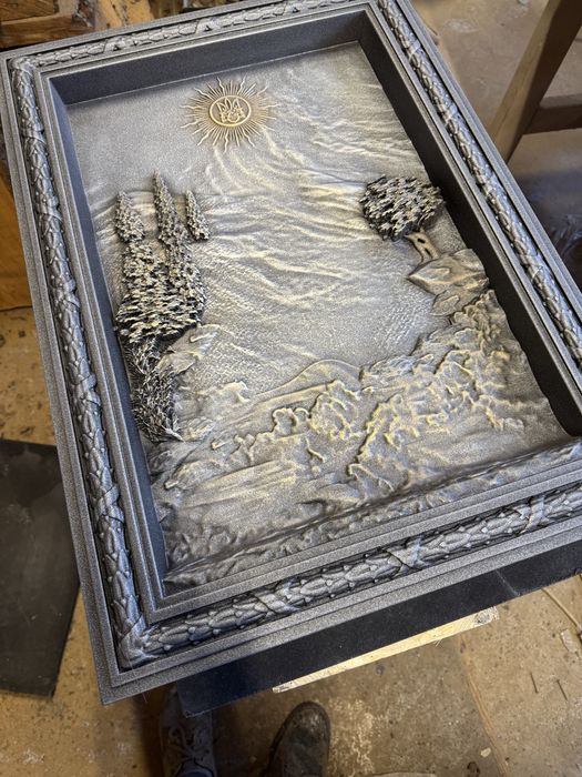 Авторська рельєфна картина "Баланс сили"