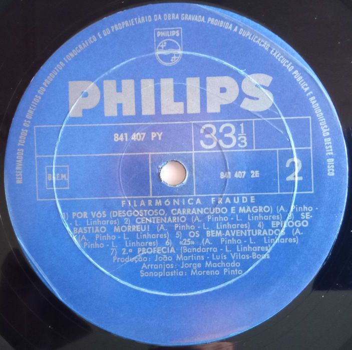 Filarmónica Fraude	- - - - -	Epopeia	- - - - -	LP