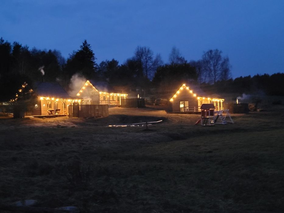 Domek z balią z jacuzzi, sauna, kominek, jezioro, wolny 6-8 marzec