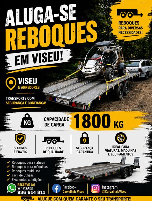 Reboques para alugar