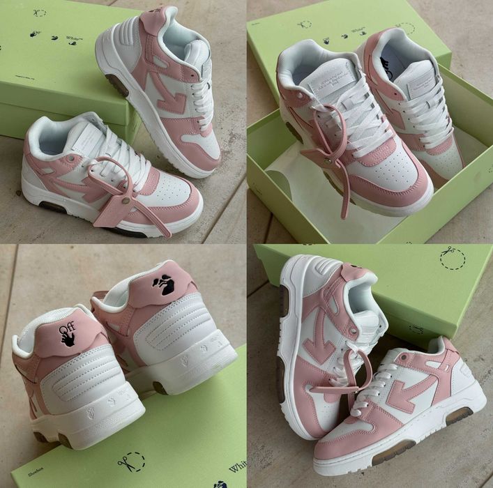 Женские кроссовки Off-White Out Of Office Pink White 36-40 Хит! Топ