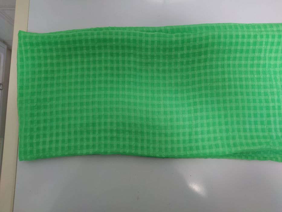 Pareo comprido quadrados verde NOVO