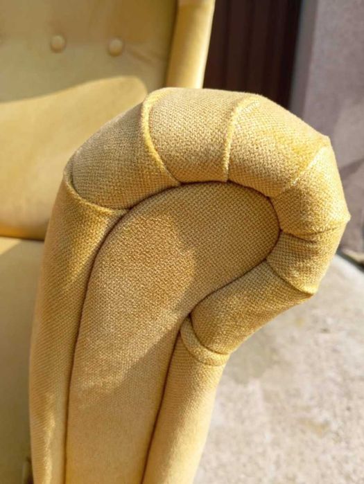 Sofa 3 osobowa żółta