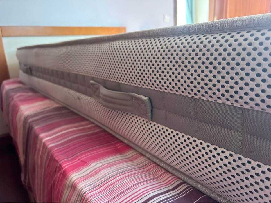 Cama de Solteiro (Colchão + Estrado)