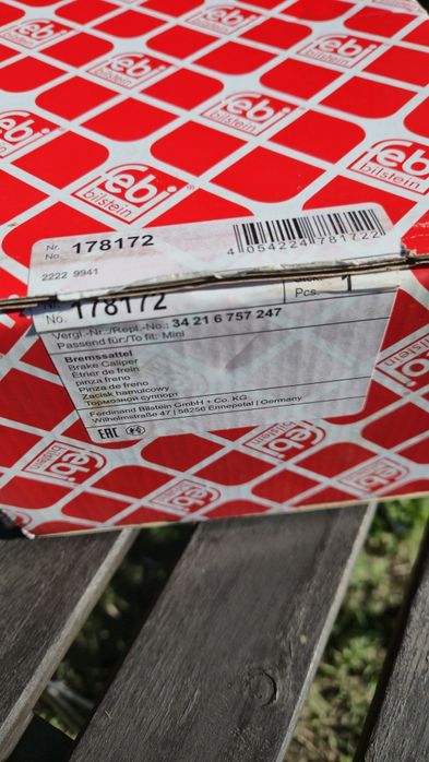 FEBI BILSTEIN zacisk hamulcowy MINI COOPER lewy nowy