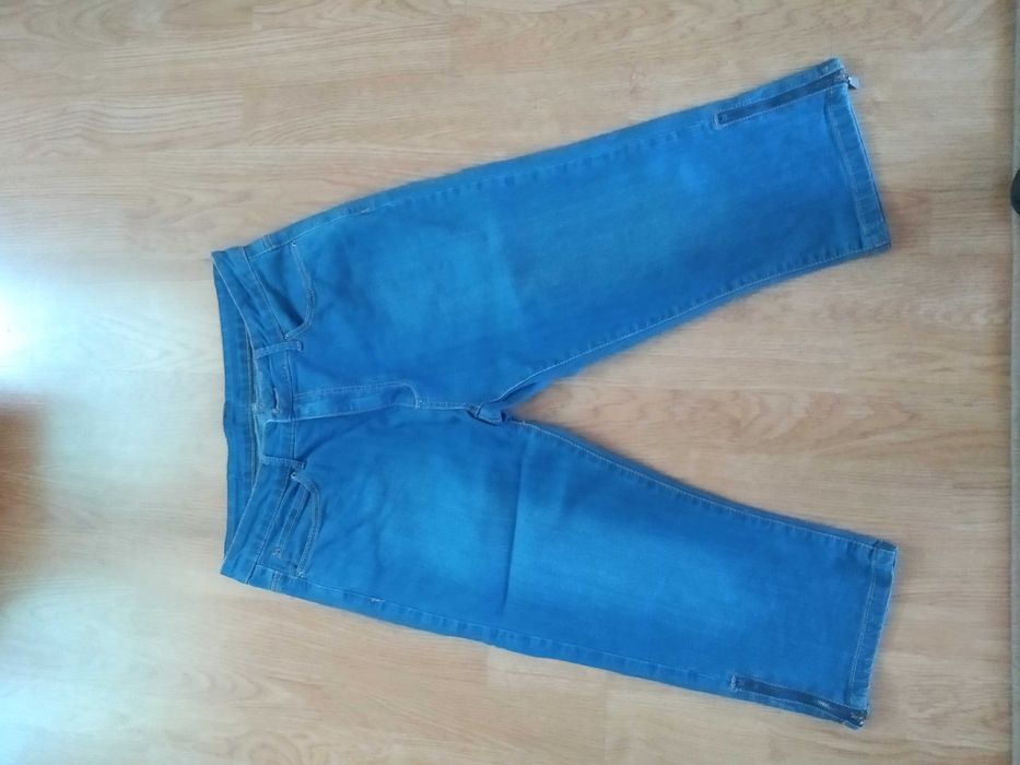 spodnie rybaczki jeansowe 42
