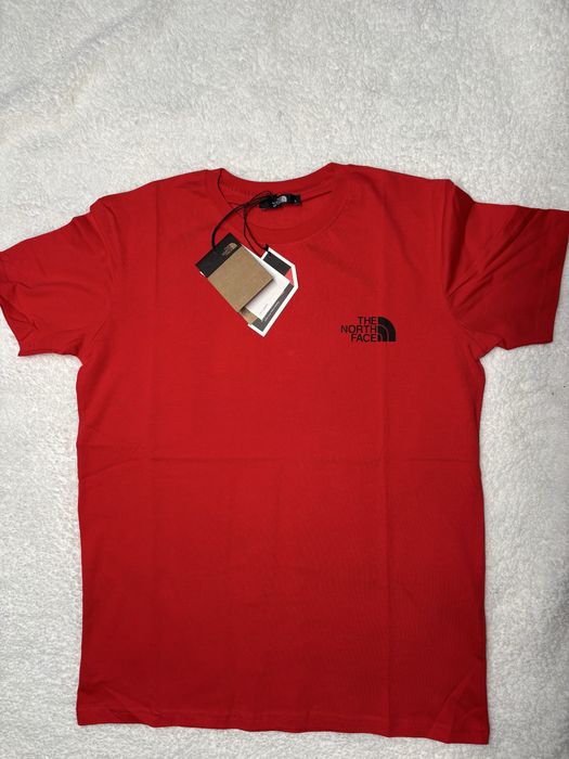 Bluzka krotki rekaw The Noth Face czerwona L i XL