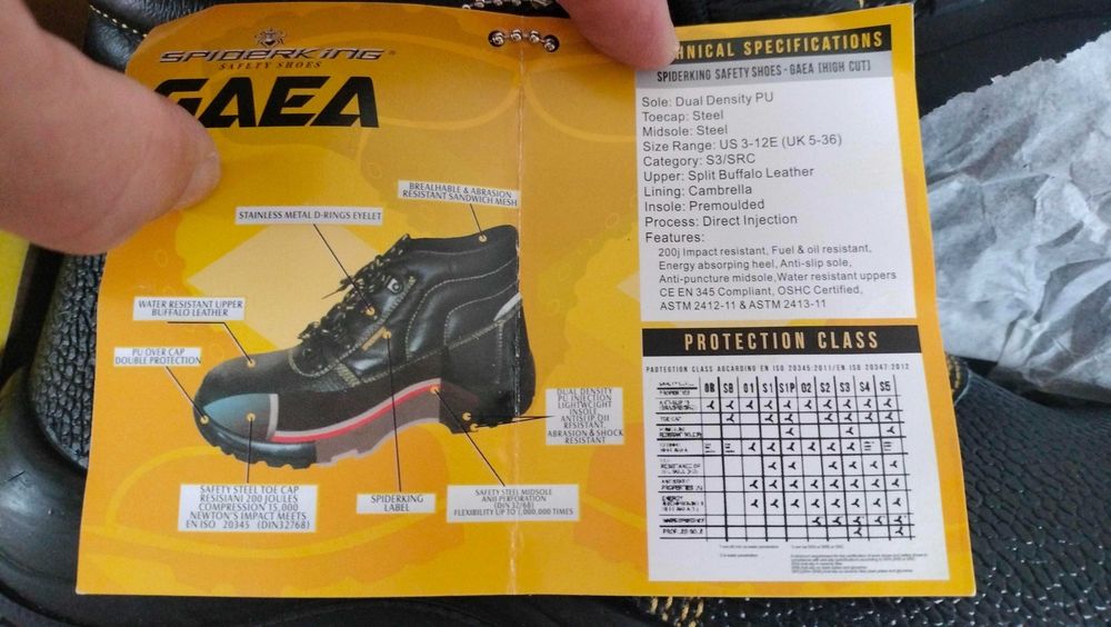 Botas de segurança Spider King S3