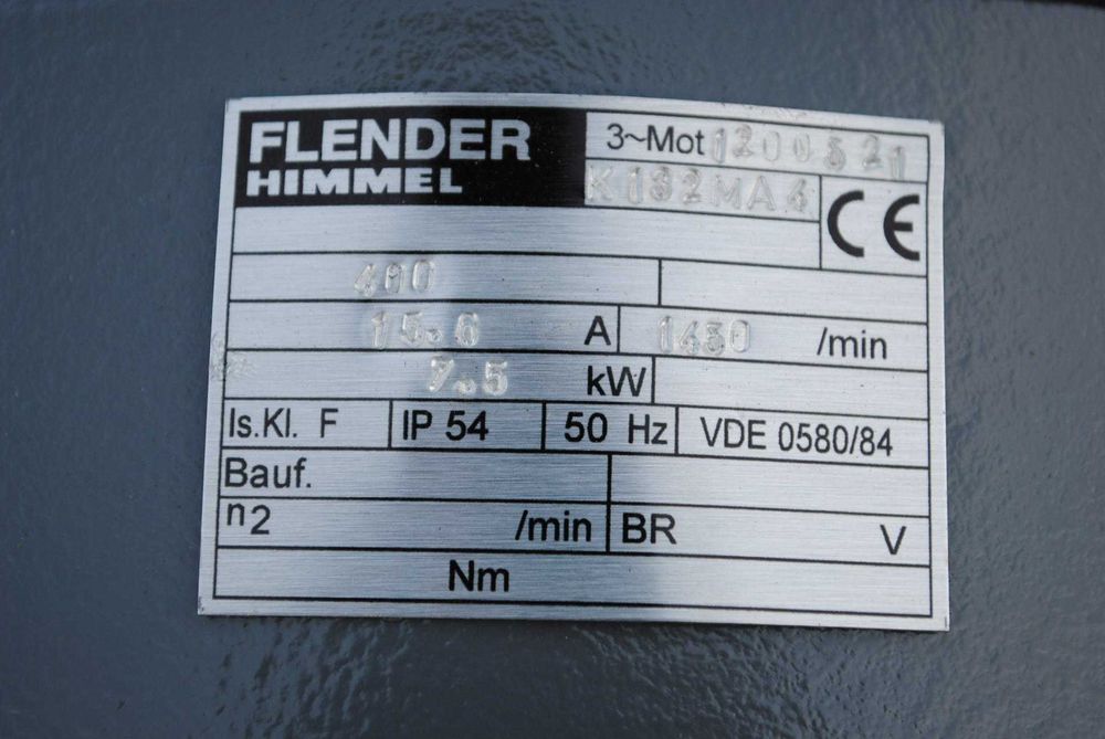 Motoreduktor kątowy 7.5kw. 98obr./min