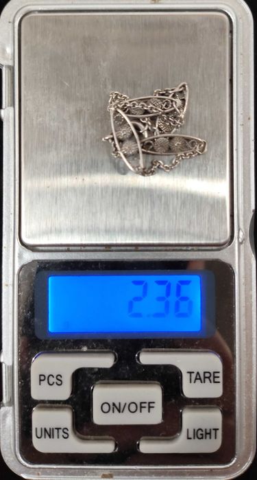 Pulseira de prata contrastada