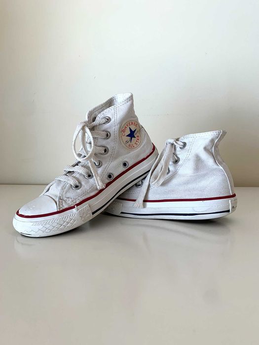Converse All Star high branco 28