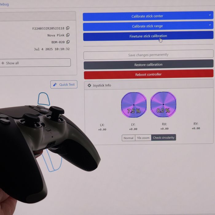 Scuf Reflex FPS com joysticks TMR Favor Union PS5