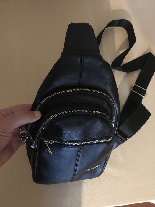 Сумка кожа через плечо