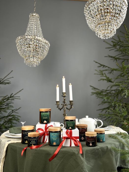 Аромасвічки, соєві свічки. Подарунок на зимові свята.