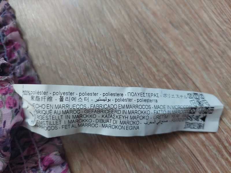 Zara piękna bluzeczka z falbanami roz M