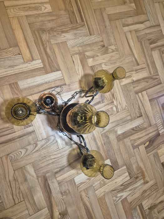 Żyrandol lampa PRL