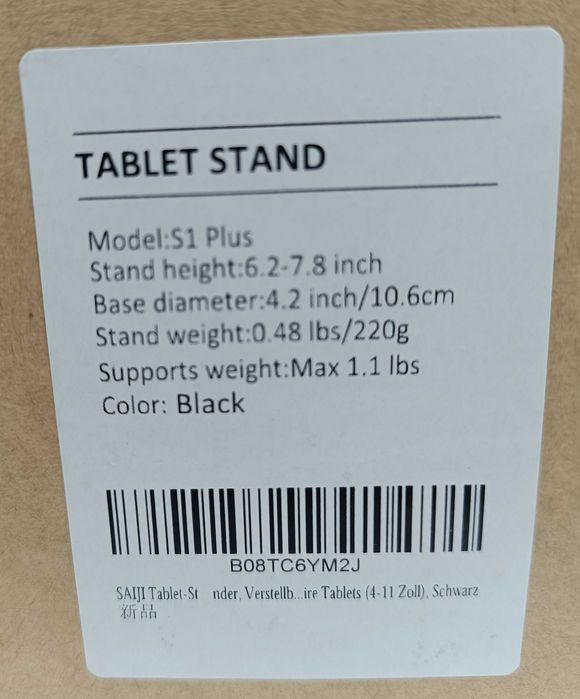 regulowany stojak na tablet telefon SAIJI Model S1 Plus