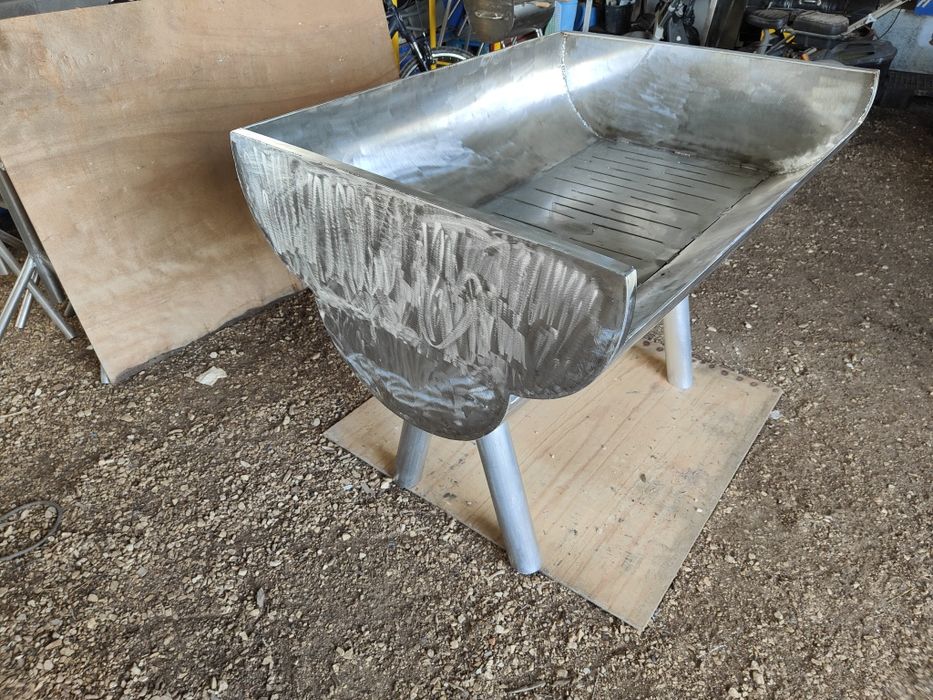 Fogareiro/churrasqueira inox