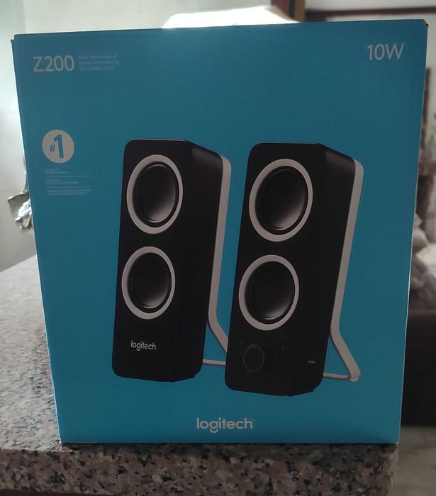 Colunas Logitech Z200 Stereo Só 30€