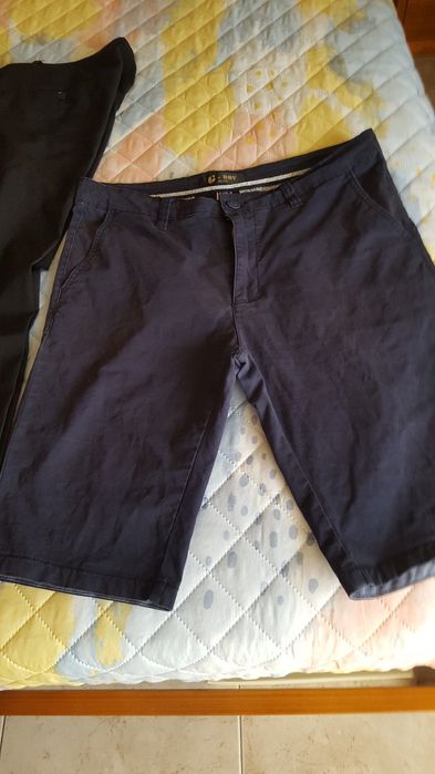 Conjunto de 3 calças e calção tamanho 42