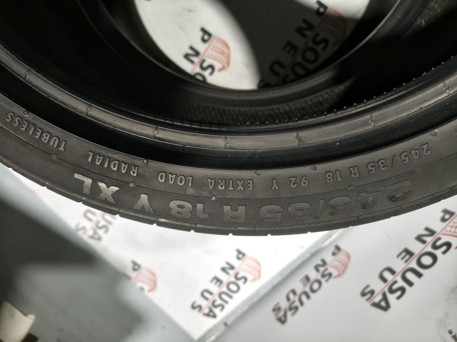 2 pneus semi novos 245-35R18 Continental - Oferta dos Portes