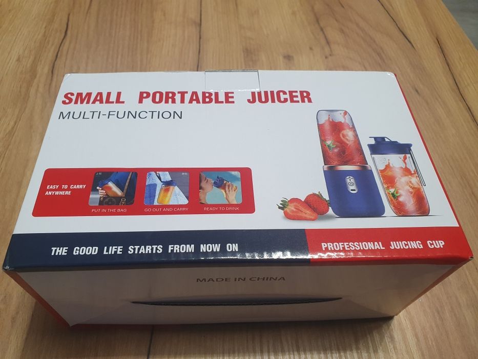 Nowoczesny przenośny blender USB, 2 kubki 400ml NOWY