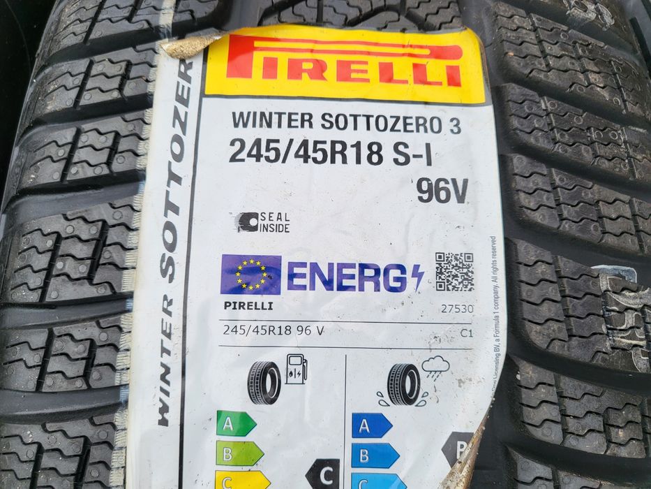 245/45/18 Opony zimowe Pirelli Sottozero 3 nowe 4szt