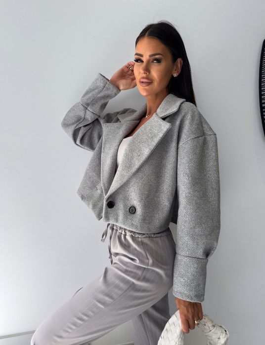 Lekka kurtka marynarka jodełka