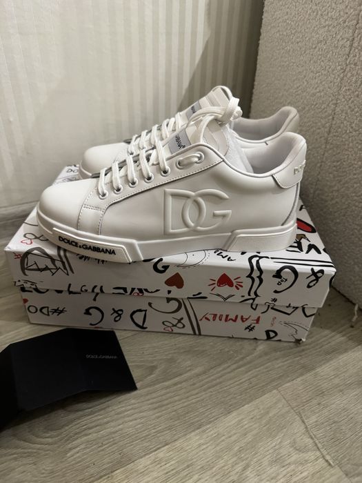 Кеди білі кроссівки dolce gabbana dg белые кеды dior диор