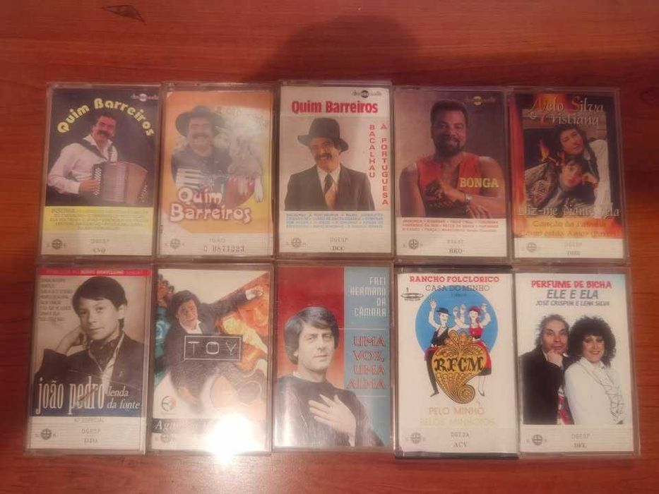 LOTE DE 77 Cassetes de Musica Portuguesa Originais