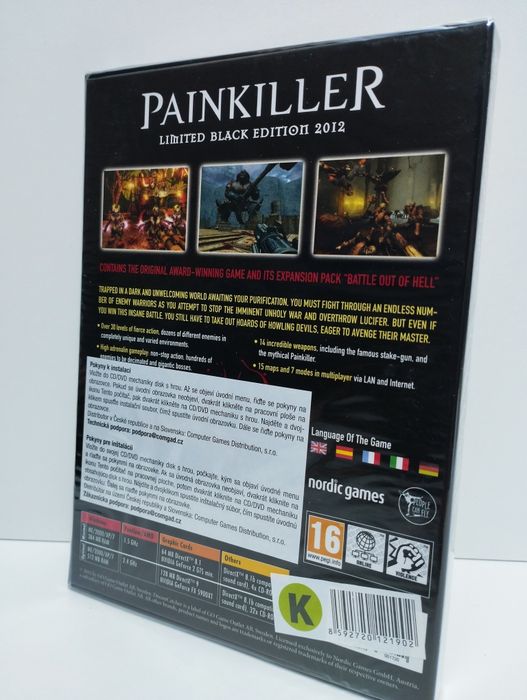 Gra PC Painkiller Limited Black Edition 2012 Nowa Box