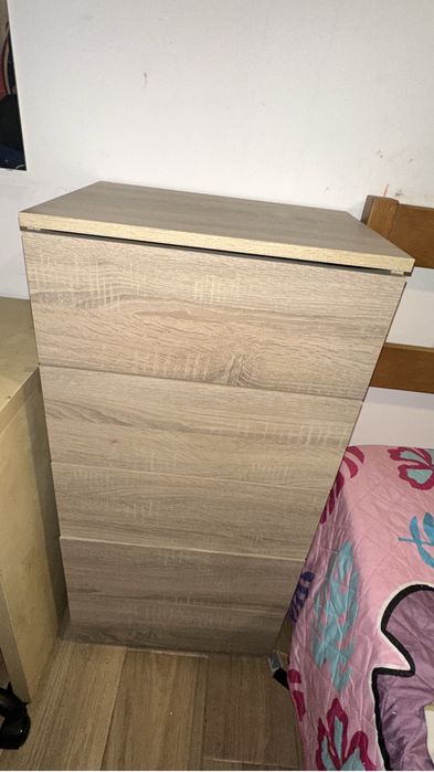 Camiseiro gavetas castanho claro