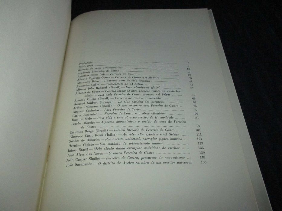 Livro do Cinquentenário da vida literária de Ferreira de Castro