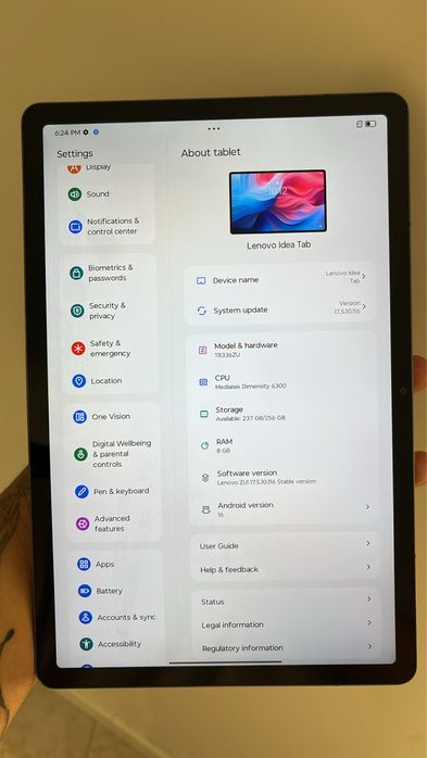 Tablet Lenovo Idea Tab TB336ZU - 256GB