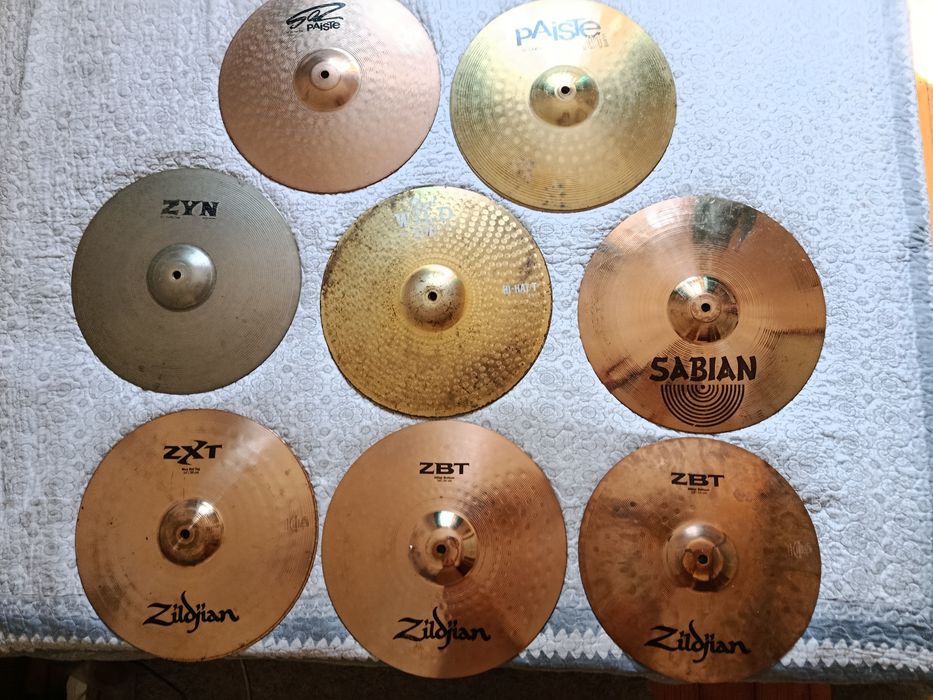 Тарелки  Zildjian, Paiste, ZYN, Sabian.